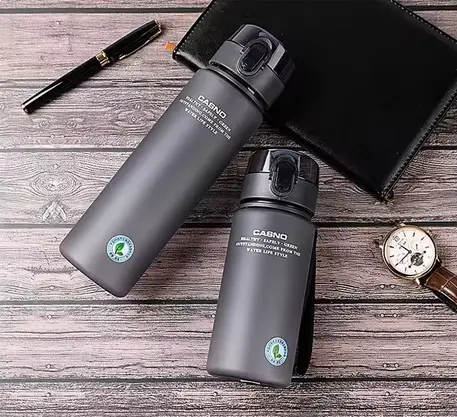 Gourde d'Eau en Plastique Sans BPA - Bouteille de Sport Décontractée, Fitness en Plein Air, 400ml / 560ml