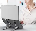 Support d'ordinateur portable en alliage d'aluminium, réglable, pliable