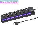 Adaptateur USB HUB USB 2.0, 7 multiports