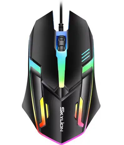 SKYLION F1 Filaire 3 Clés Souris Coloré Éclairage De Jeu