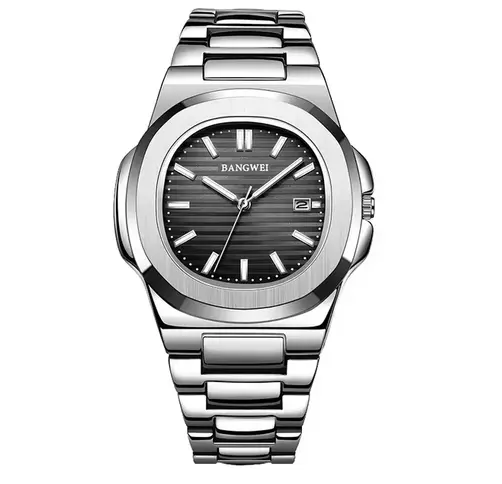 Montres à Quartz de Luxe pour Homme, Étanche à 30m, en Acier Inoxydable, Chronographe de dehors, Nouvelle Collection 2024