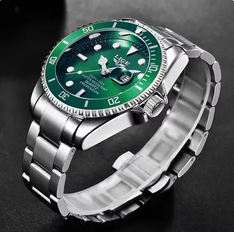 LIGE-Montre de plongée étanche pour homme