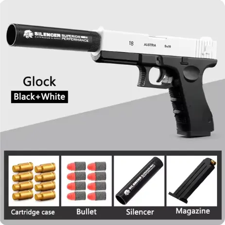 Pistolet Airsoft à éjection de coque pour enfants, balle molle, arme jouet, tir de Noël, jeu de plein air, cadeau pour garçons, le plus récent