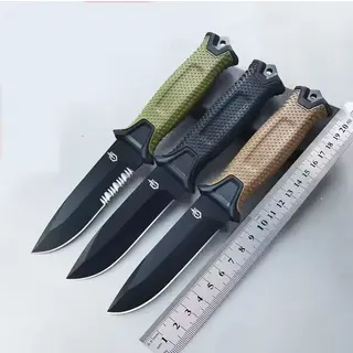 Couteau de Survie en Plein Air – Acier Inoxydable, Tactique, Pliable, Camping & Randonnée